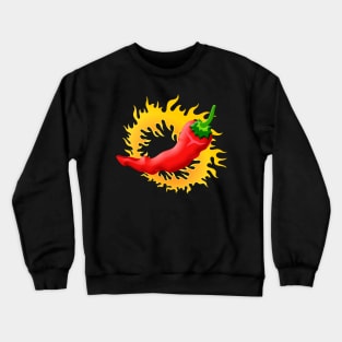 Pepper with Flame Crewneck Sweatshirt